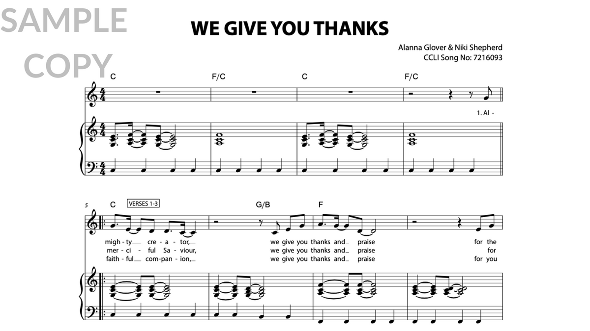 We Give You Thanks Emu Music