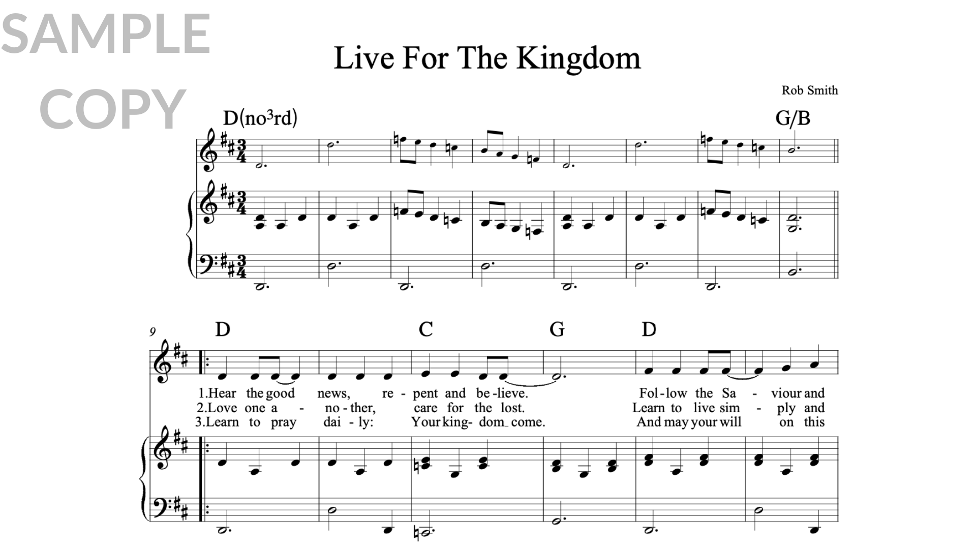 Live For The Kingdom
