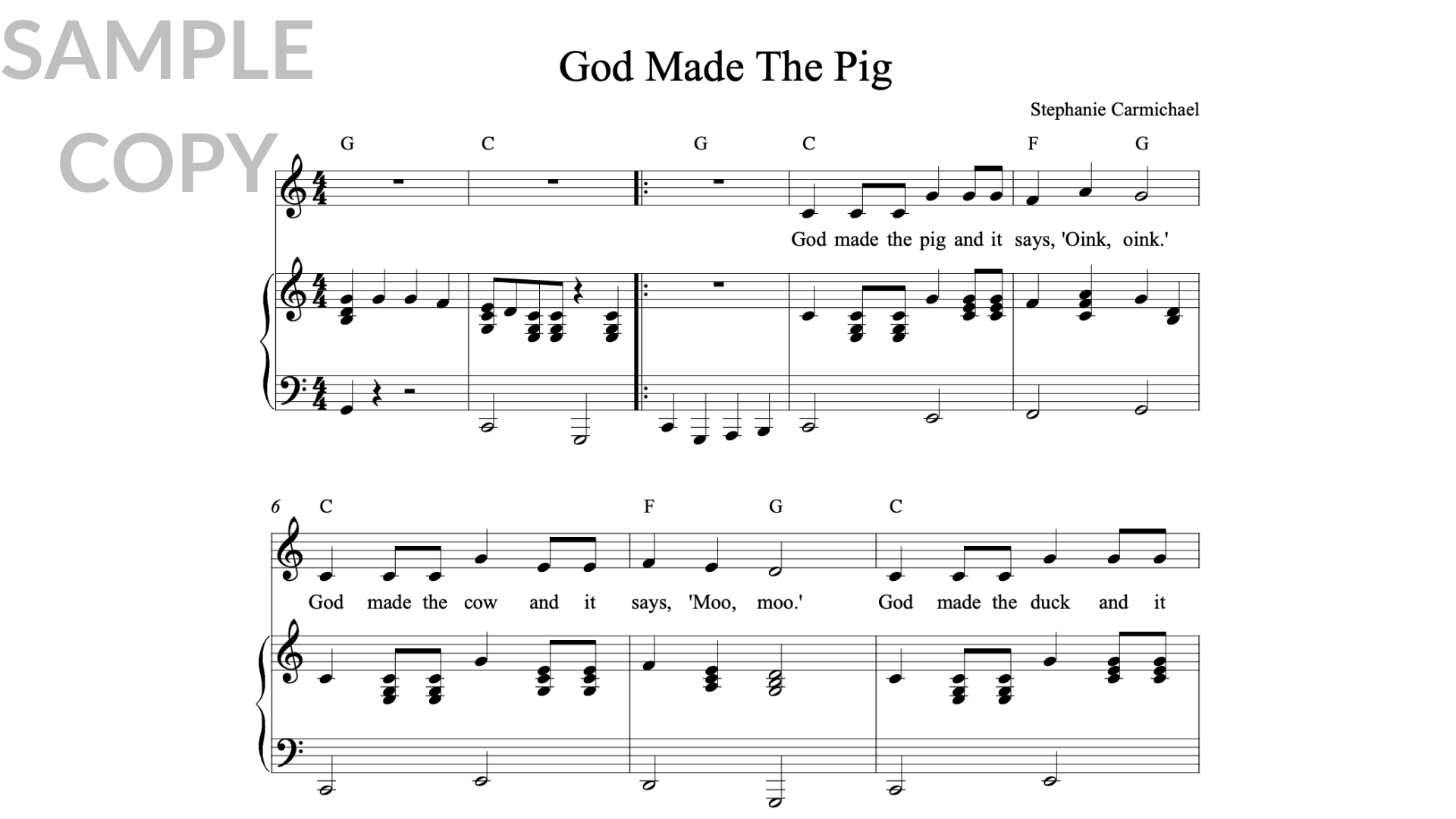 God Made The Pig