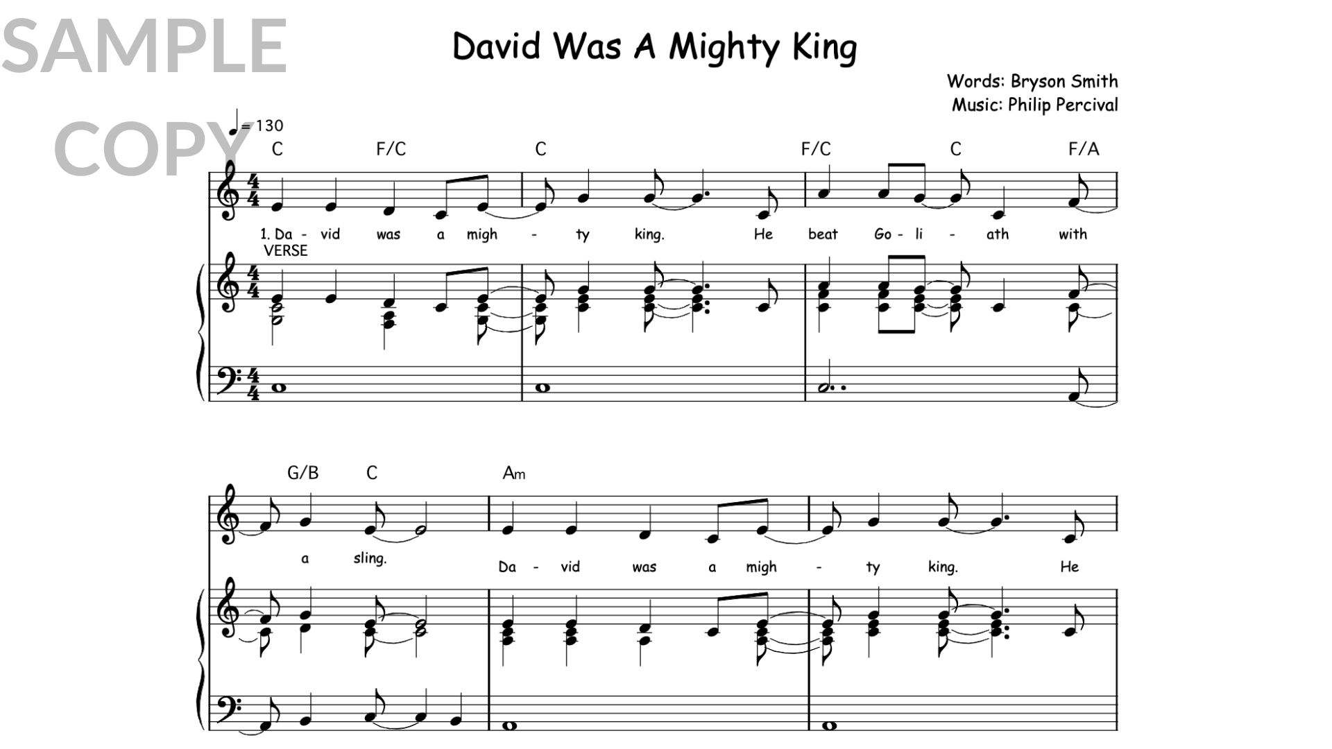 David Was A Mighty King