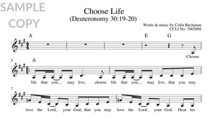 Choose Life (Deuteronomy 30:19-20)