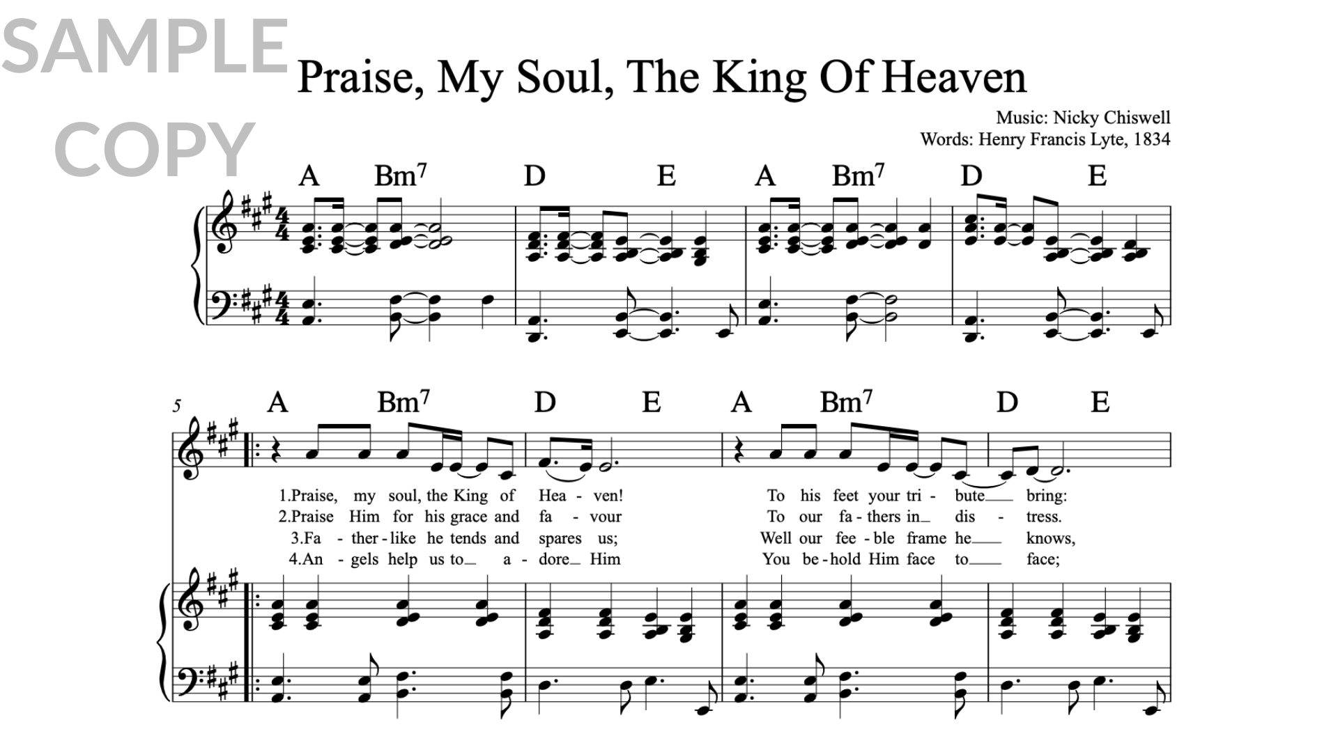 Praise, My Soul, The King of Heaven! (2011)