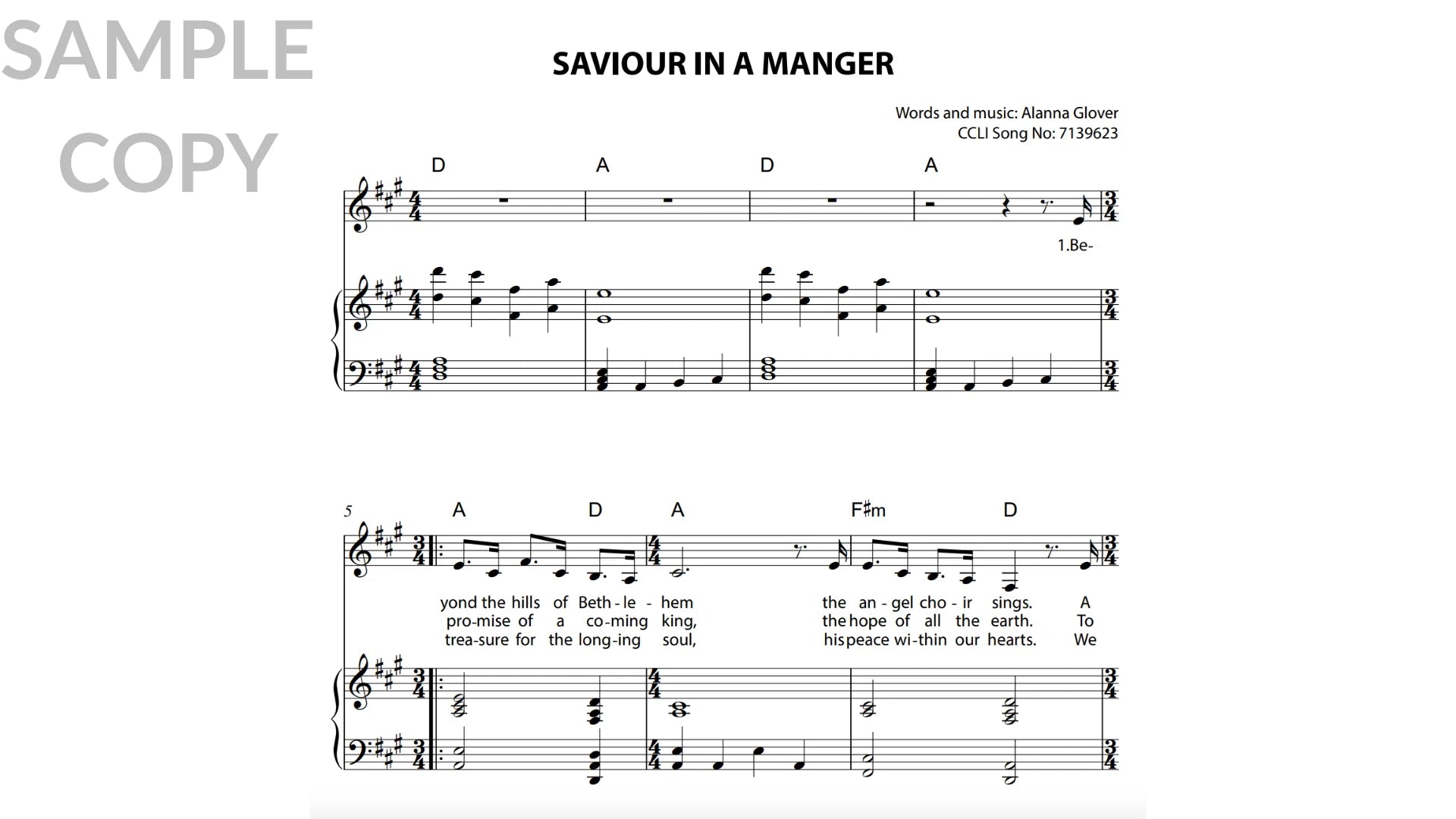 Saviour in a Manger (Single)